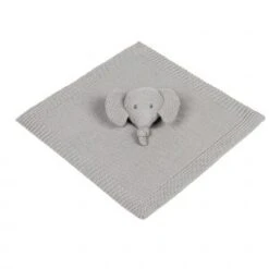 Nattou Doudou Plat En Tricot Tembo L'éléphant Gris