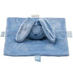 Nattou Doudou Plat Lapin Lapidou Bleu (28 X 28 Cm)