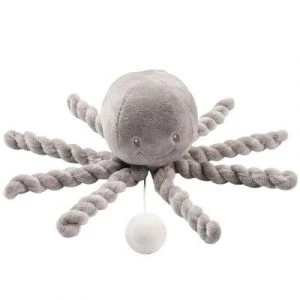 Nattou Peluche Musicale Poulpe, Mélodie "La-Le-Lu", Pour Nouveaux-Nés Et Bébés Prématurés, 23 Cm, Lapidou, Gris 3 Nattou Peluche Musicale Poulpe, Mélodie "La-Le-Lu", Pour Nouveaux-Nés Et Bébés Prématurés, 23 Cm, Lapidou, Gris