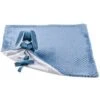 Nattou Doudou Couverture Lapidou - En Polyester - Bleu Pineapple + Blanc SBD