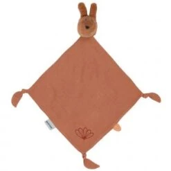 Nattou Doudou Lapin Tetra Lange Rouille Plat - Susie Et Bonnie