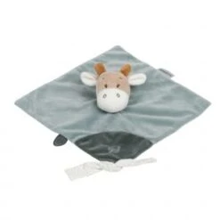 Nattou Doudou Girafe Plat Luna & Axel - Vert/Beige