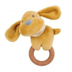 Nattou Anneau De Dentition En Silicone Charlie - Caramel