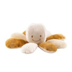 Nattou Peluche D'activités Pieuvre Lapidou Caramel