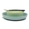 NATTOU Coffret Repas Silicone Lapidou Vert Et Bleu Eau -Nattou jo056176773