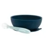 NATTOU Bol + Cuillère Silicone Bleu Marine -Nattou jo056177145