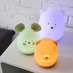 NATTOU Veilleuse Medium Ours Caramel 12cm  Silicone -Nattou jo060476643 2