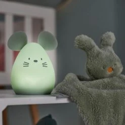 NATTOU Veilleuse Médium Souris Verte 12cm  Silicone -Nattou jo060476650 2