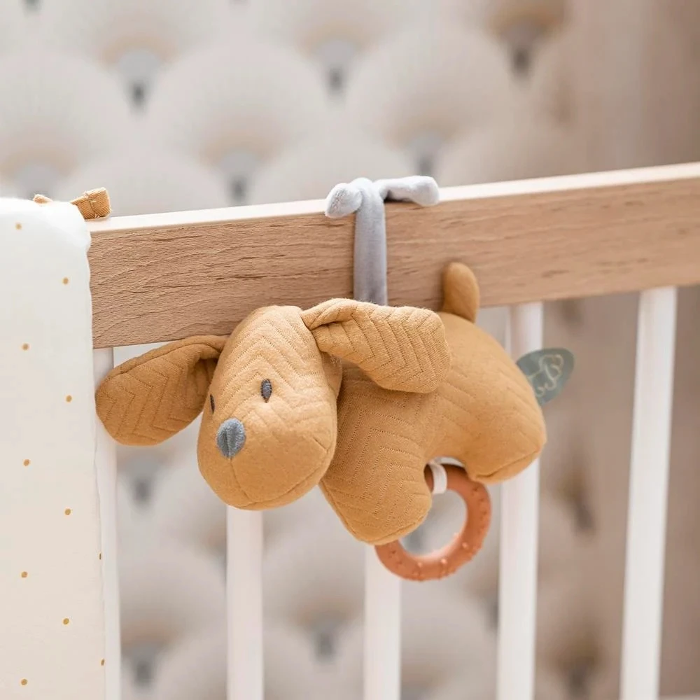 NATTOU Mini Peluche Musicale Charlie Le Chien Caramel 4 NATTOU Mini Peluche Musicale Charlie Le Chien Caramel – Image 2