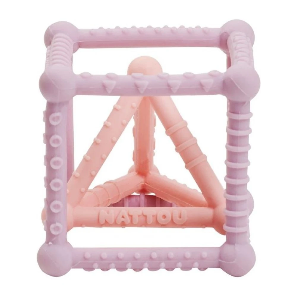 NATTOU Set Dentition Lilas/rose Silicone 3 NATTOU Set Dentition Lilas/rose Silicone
