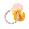 NATTOU Anneau Dentition Silicone Fraise Et Canard Anneau Gris -Nattou jo083179545