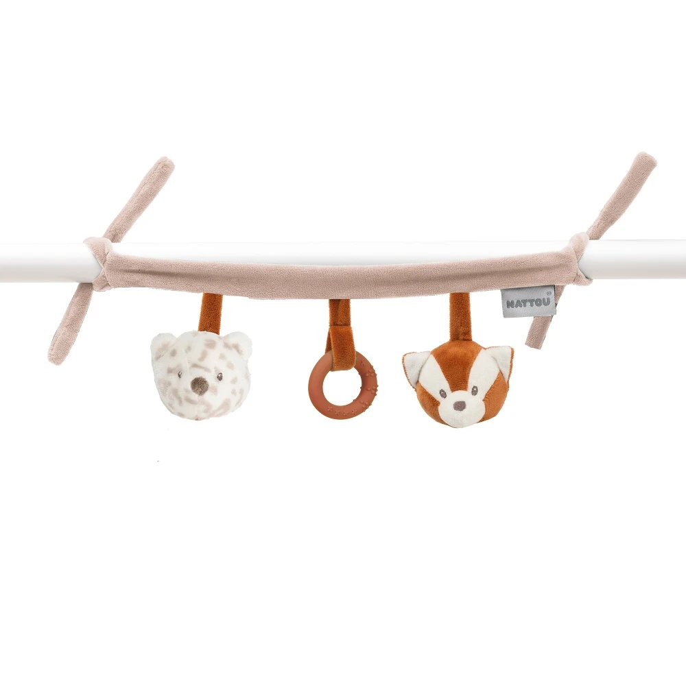 NATTOU Peluches D'activités à Suspendre Boris & Jungo 3 NATTOU Peluches D'activités à Suspendre Boris & Jungo